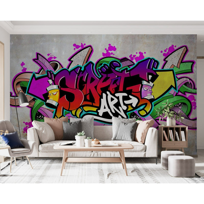 Murale autocollante Halimatou, L 6,83 pi x l 115 po