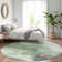 Machine Washable Indoor/Outdoor Claudian ACN1530 Green Rug