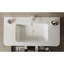 Lavabo de salle de bain 36 "sans armoire, lavabo en céramique blanche