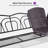 3-seat Large Porch Swing with Stand with Adjustable PVC Canopy and Cushions and Pillow Included-87500009