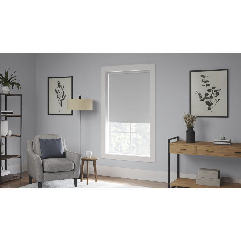 Blackout Cordless Roller Shade, 34"W x 74"L, White