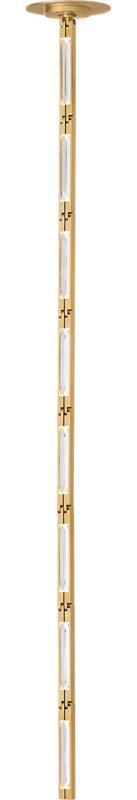 Catena 57 Pendant, Hand Rubbed Antique Brass, 3000 Kelvins, Remote