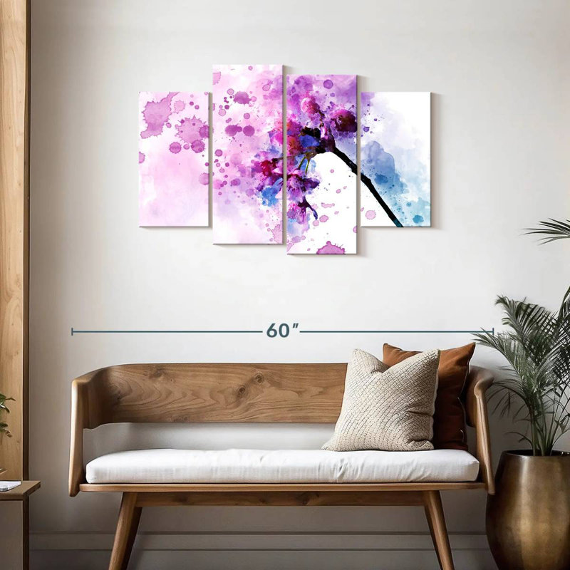 Harnek Cherry Blossom Abstract, 27" H x 43" W