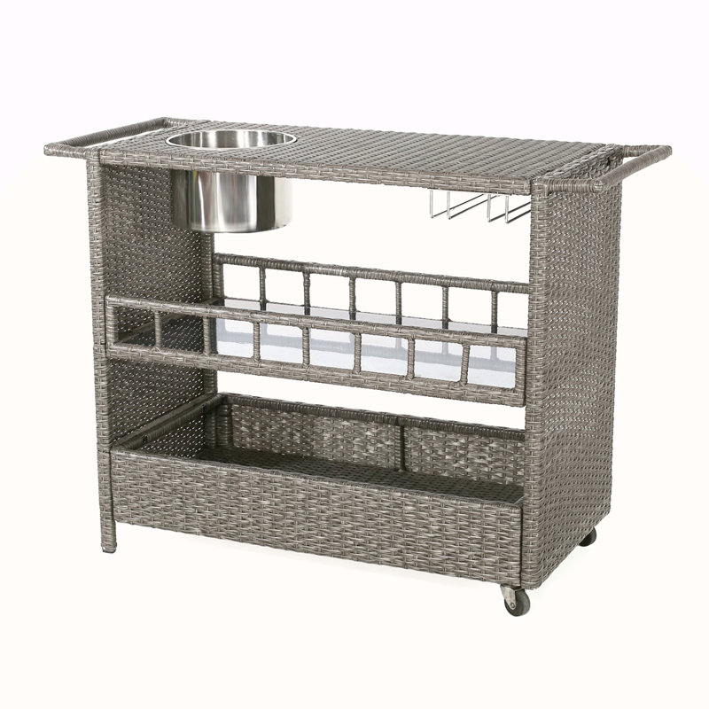 WICKER BARCART