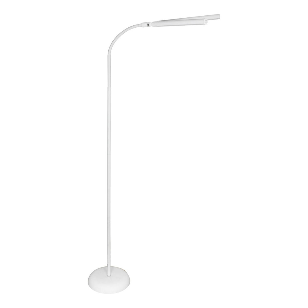 Kinard 125cm White LED Task Floor Lamp
