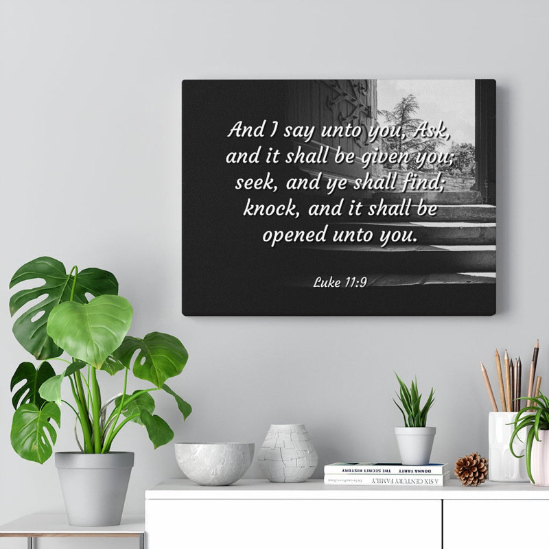 Opened Luke 1:9 - Wrapped Canvas Print, 30cm H x 41cm W