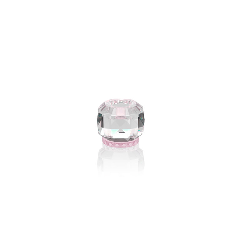 Texas Tealight Candle Holder, Clear/Rose