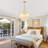 6-Light Artistic Glass Bubble Chandelier, 28 Inch Modern Design