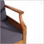 Canapé d'extérieur ASTON 3 SEATER avec accoudoirs encastrés et structure en bois d'acacia durable, parfait pour une détente élégante et confortable.