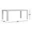 Greyson 68'' Aluminum Outdoor Dining Table