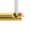 Boulon de surface 4 po Prime-Line, laiton massif, finition laiton poli (paquet simple)