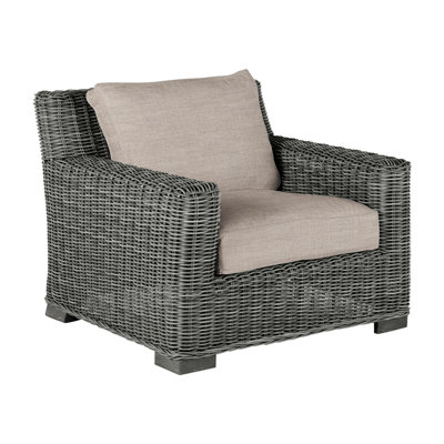 Méridienne rustique tissée - gris ardoise