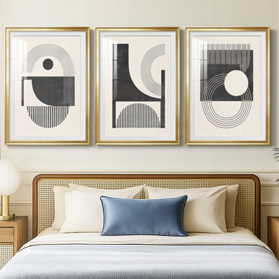 Unknown Space I  -Custom Framed  Premium Print W Matt - 3 Pieces
