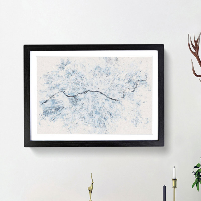 Passing by the Forest - Picture Frame Painting Print, 45cm H x 63cm W x 2cm D, Black Framed