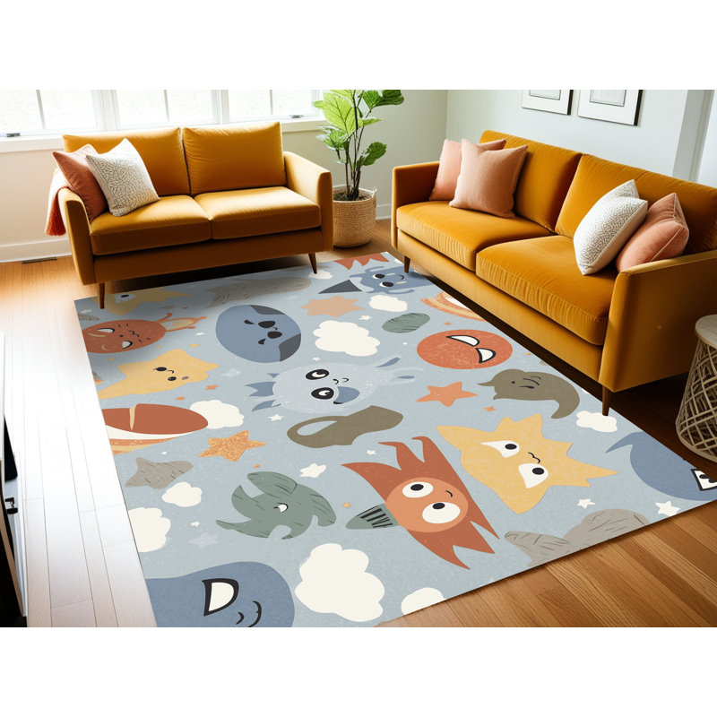 Tapis pour enfants East Urban Home, Rectangulaire 3 pi x 5 pi