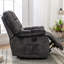 Fauteuil de massage inclinable manuel chauffant de 35,8 po de largeur (ensemble de 2)-1815192060
