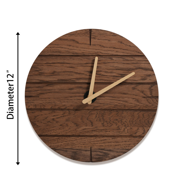 Wood Analog Wall Clock