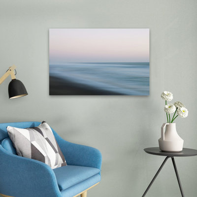 «Blue Malibu Waves», bleu abstrait, coquillages côtiers et corail, photographie d'art minimaliste