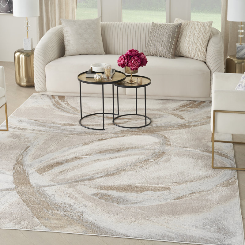 Breux Abstract Area Rug, Rectangle 274 x 366cm