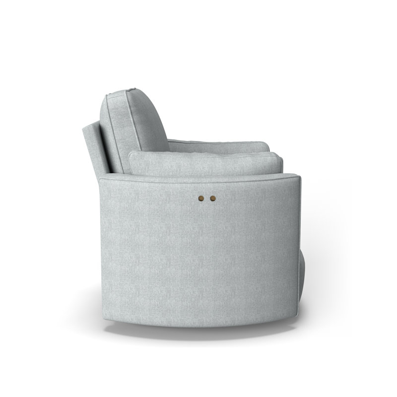 Fauteuil inclinable Vedika, Tissu performance gris colombe, Alimentation