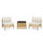 Modular Outdoor Sectional Sofa, PE Rattan Patio Conversation Set, All Weather Wicker Patio Furniture With Cushions And Coffee Table