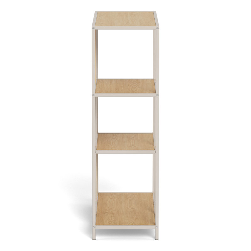 Rueger 77 cm W Steel Bookcase, 114 cm H x 77 cm W x 35 cm D x, Brown