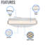 Menezes 15W LED Ceiling Flush Mount Light, Dimmable Light Fixtures