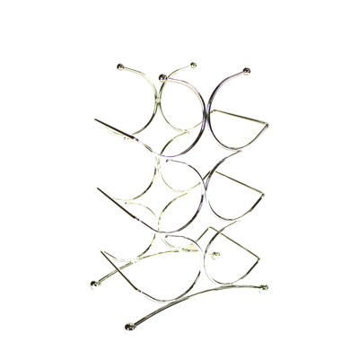 Wollongong 6 - Bottle Wine Bottle Rack in Silver