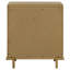 Table de chevet 3 tiroirs sable avec ports USB