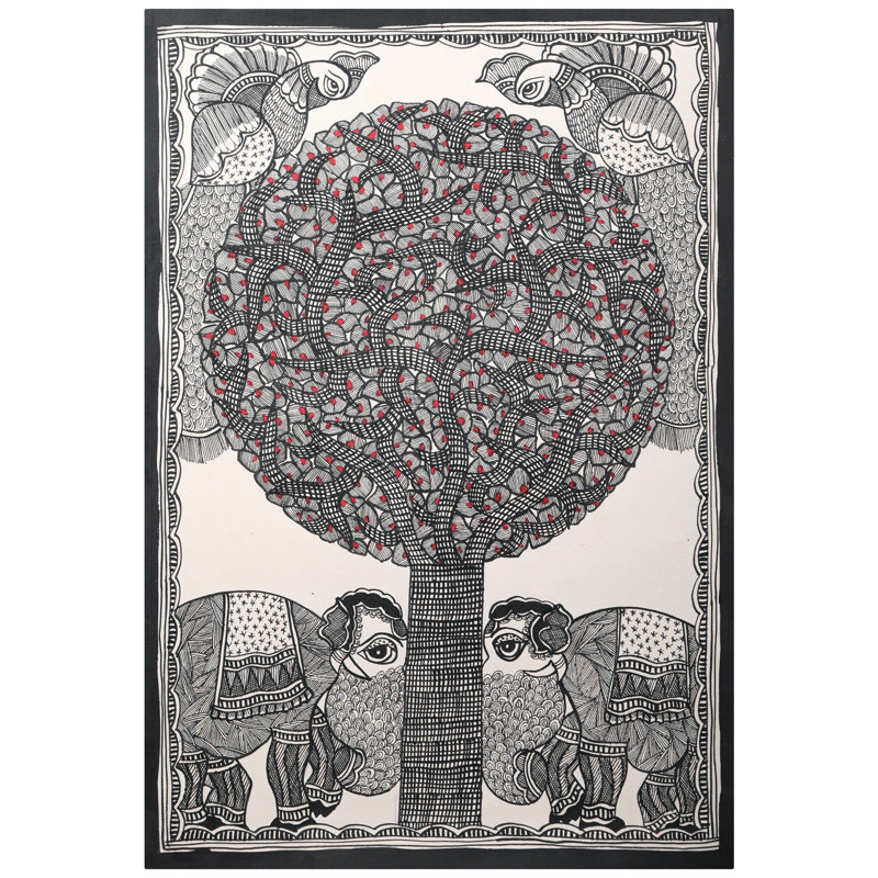 Arbre de vie peint à la main | Papier fait à la main | Par Ashutosh Jha