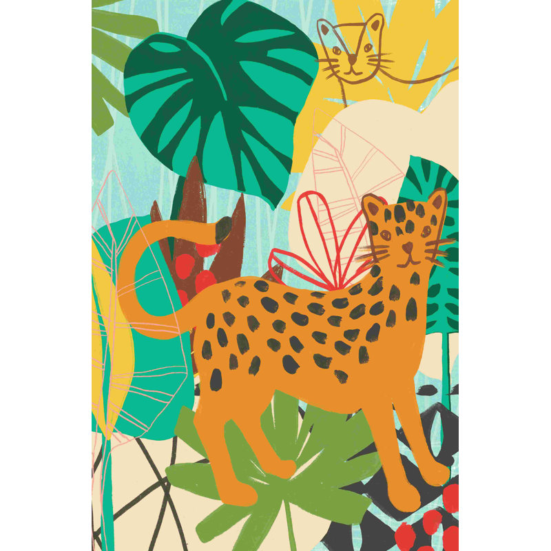 Graphique Jungle IV, H 30 po x l 20 po