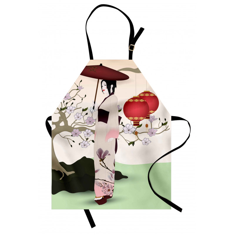 Tablier de fille parasol
