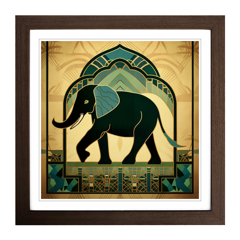 Single Picture Frame Print on Wood, Walnut