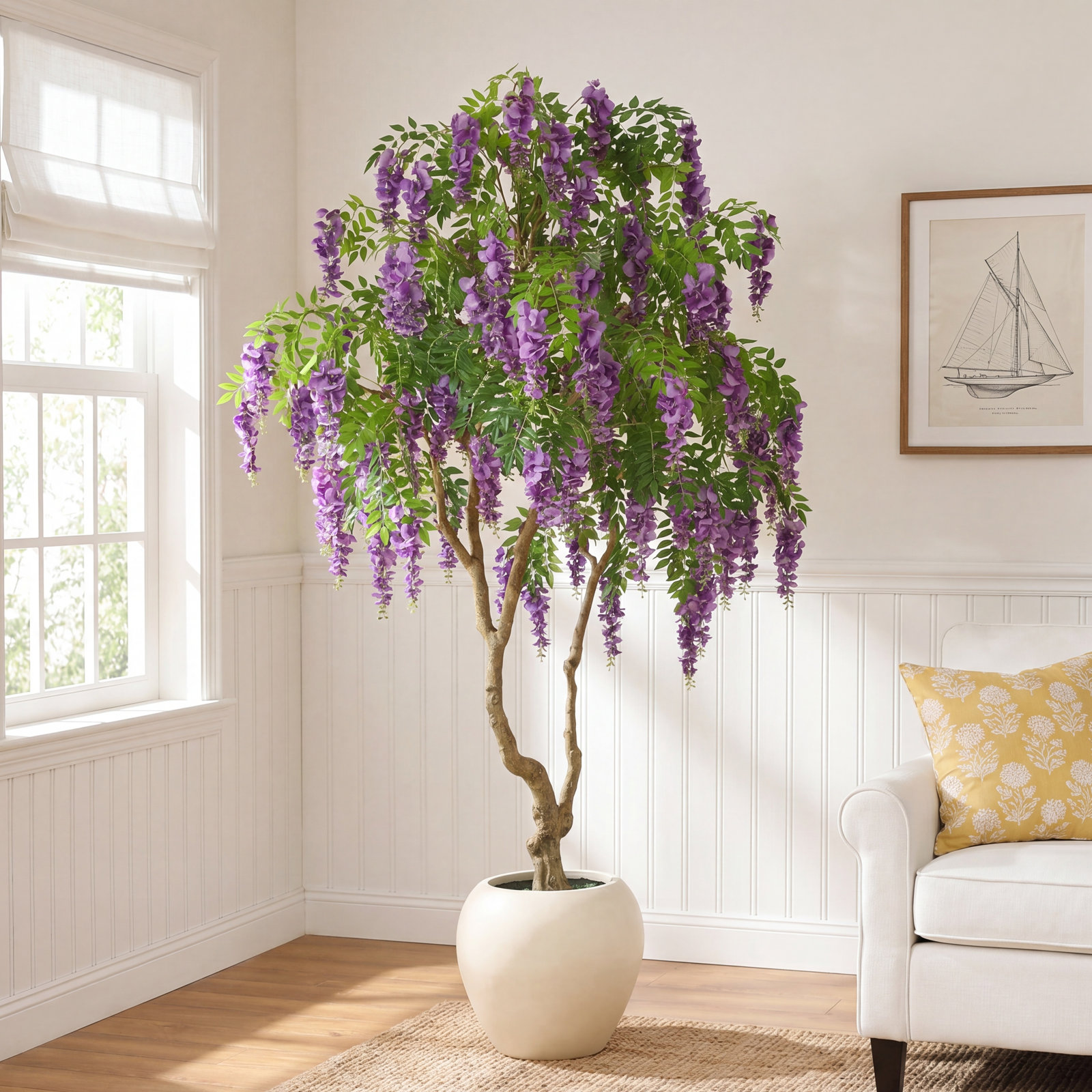 Adcock 96" Flowering Tree in Pot