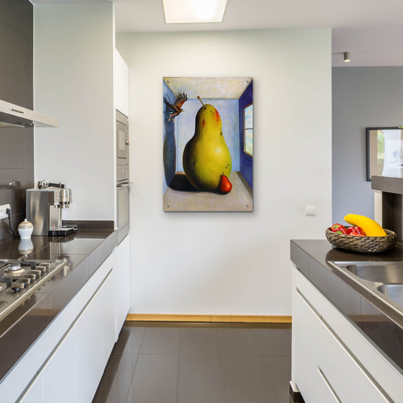 «Protéger bébé 5» par Leah Saulnier, art mural en verre acrylique, H 36 po x l 24 po x P 0,2 po