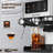 Airmsen 7.9'' Semi-Automatic Espresso Machine With Grinder