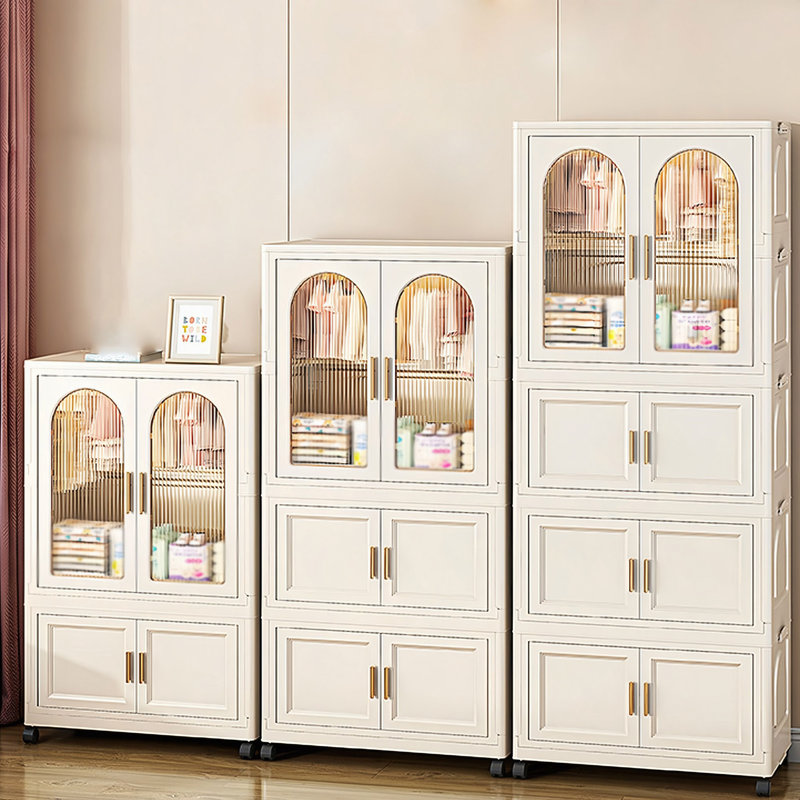 Plastic Storage Cabinet with Wheels