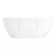 Hibiscus Oval Acrylic Soaking Freestanding Tub with Integrated Drain, Overflow and Tap Deck