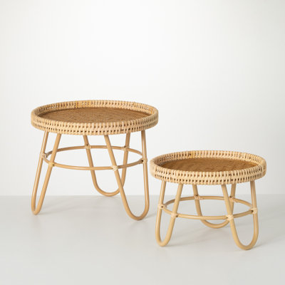 Plateau en bambou - ensemble de 2