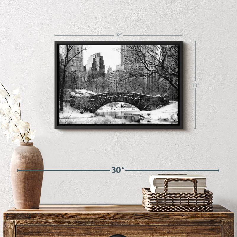 «Central Park BW Wall Art», H 13 po x l 19 po