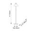 Blossburg 144cm Nickel Arched Floor Lamp