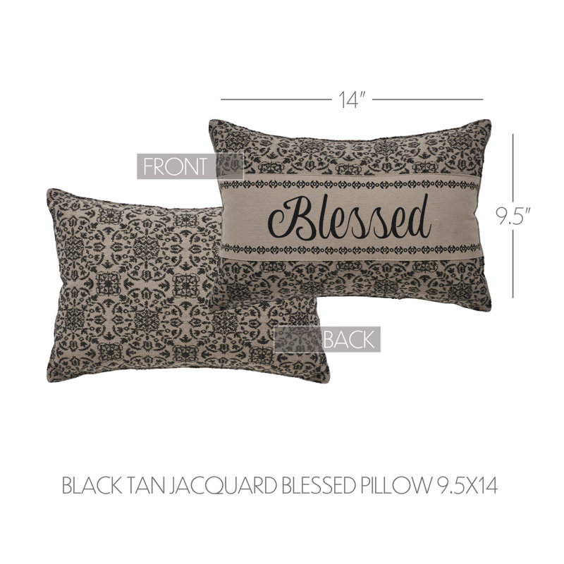   Custom House Cotton Blend Lumbar Rectangular Pillow Cover & Insert
