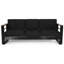 Cour de 75,97 po avec support en aluminium et coussin de construction classique
