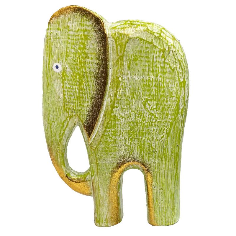 Figurine Balam ciselée à la main Bali, Vert lime