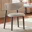 Chaise de salle à manger rembourrée avec structure en métal (ensemble de 2) - Chaise d'appoint gris clair-11142371