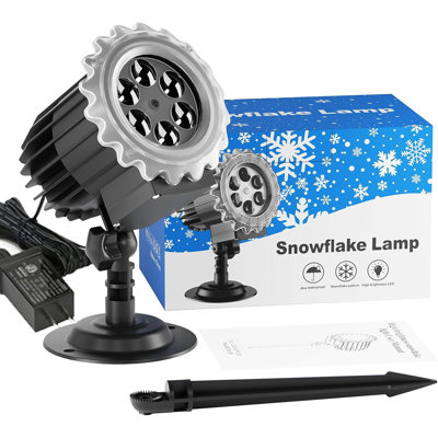 Projecteur de flocon de neige et lumières stroboscopiques