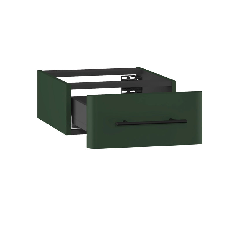 Ashaud Bathroom Storage Cabinet, Conifer Green Supermatt/Black