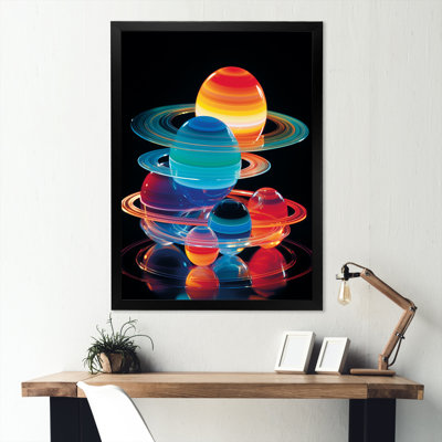 Planet Saturn Cosmic Contemplations - Space Planet Wall Art