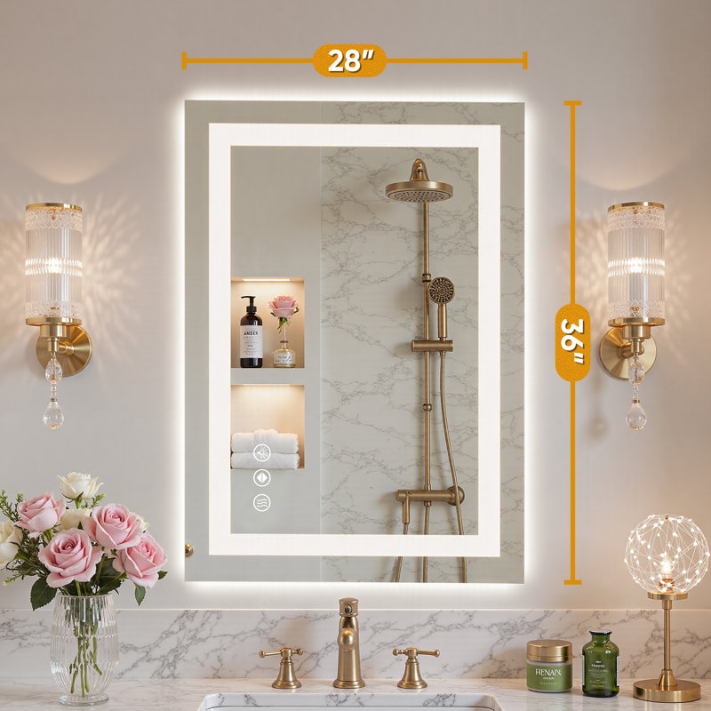Miroir de salle de bain Moxon, 28 po x 36 po
