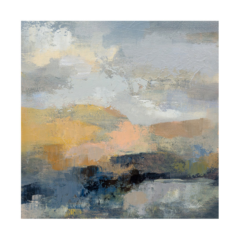 Art sur toile Silvia Vassileva Dusk I, H 14 po x l 14 po x P 2 po
